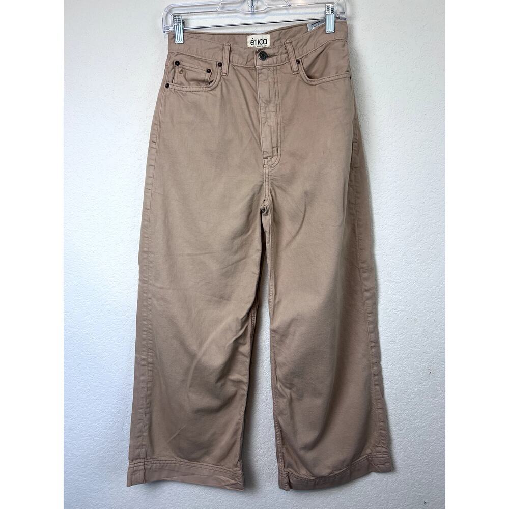 Chic Etica Devon Wide Leg Organic Cotton Pants Size 27